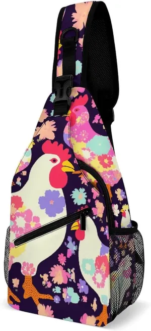Dark And Light Colors Crossbody Bag, Sling Bag, Sling Backpack, Belt Bags for Travel Outdoors Hiking