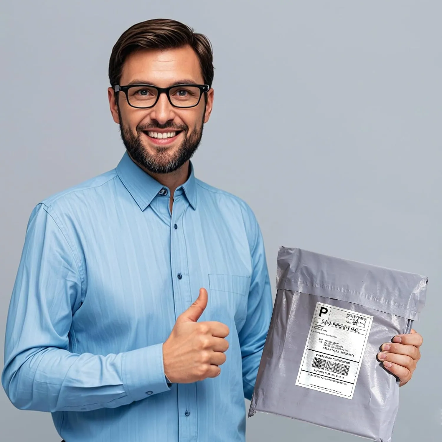 Dasen 500pc Poly Mailers 6x9 Inches,Shipping Envelopes Self Seal Mailers Bags Waterproof and Tear-Proof Packaging Bags, Shipping Bags for Clothing