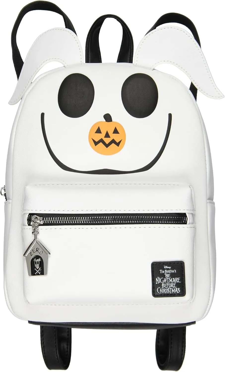 Disney Nightmare Before Christmas Zero The Dog PU Leather Cute Mini Backpack Purse Tote Bag Small Mini Travel Backpack