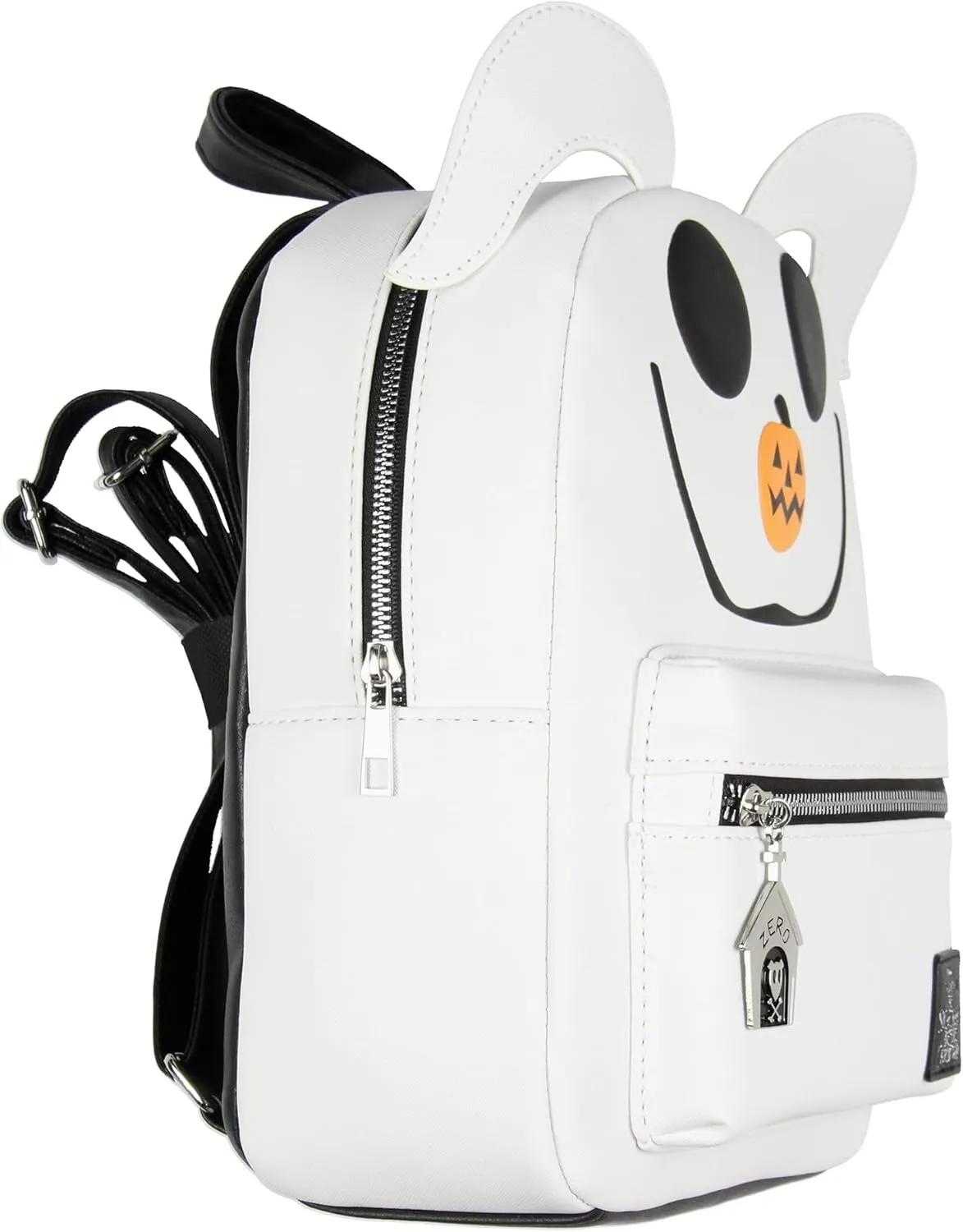 Disney Nightmare Before Christmas Zero The Dog PU Leather Cute Mini Backpack Purse Tote Bag Small Mini Travel Backpack