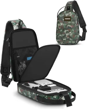 DJI Mini 3 Case, Mini 4 Pro Case, Portable Drone Bag Compatible with Fly More Combo Accessories, Waterproof Travel RC 2 Backpack for DJI RC/2/N3/N2/N1 Controller and Drone Accessories