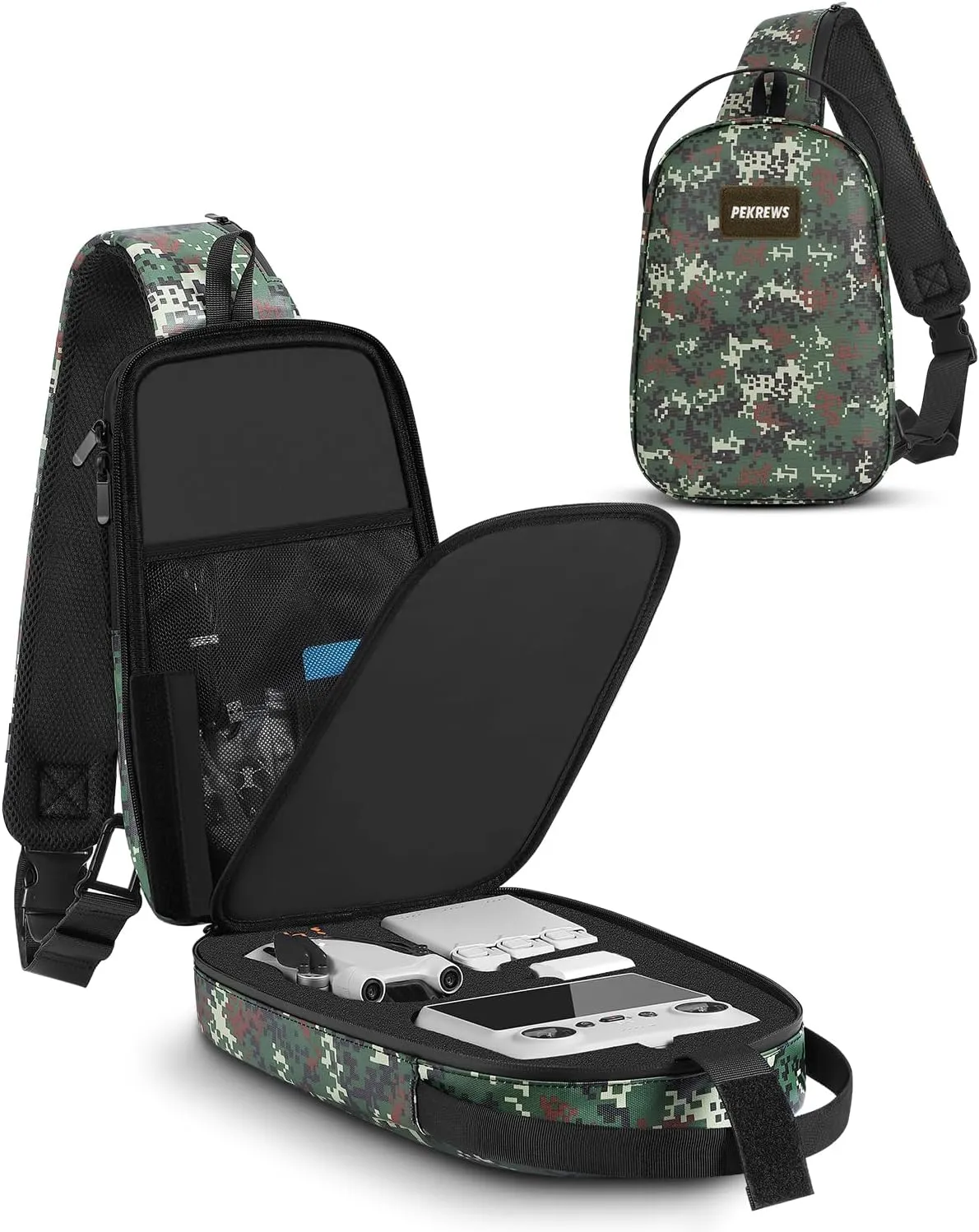 DJI Mini 3 Case, Mini 4 Pro Case, Portable Drone Bag Compatible with Fly More Combo Accessories, Waterproof Travel RC 2 Backpack for DJI RC/2/N3/N2/N1 Controller and Drone Accessories