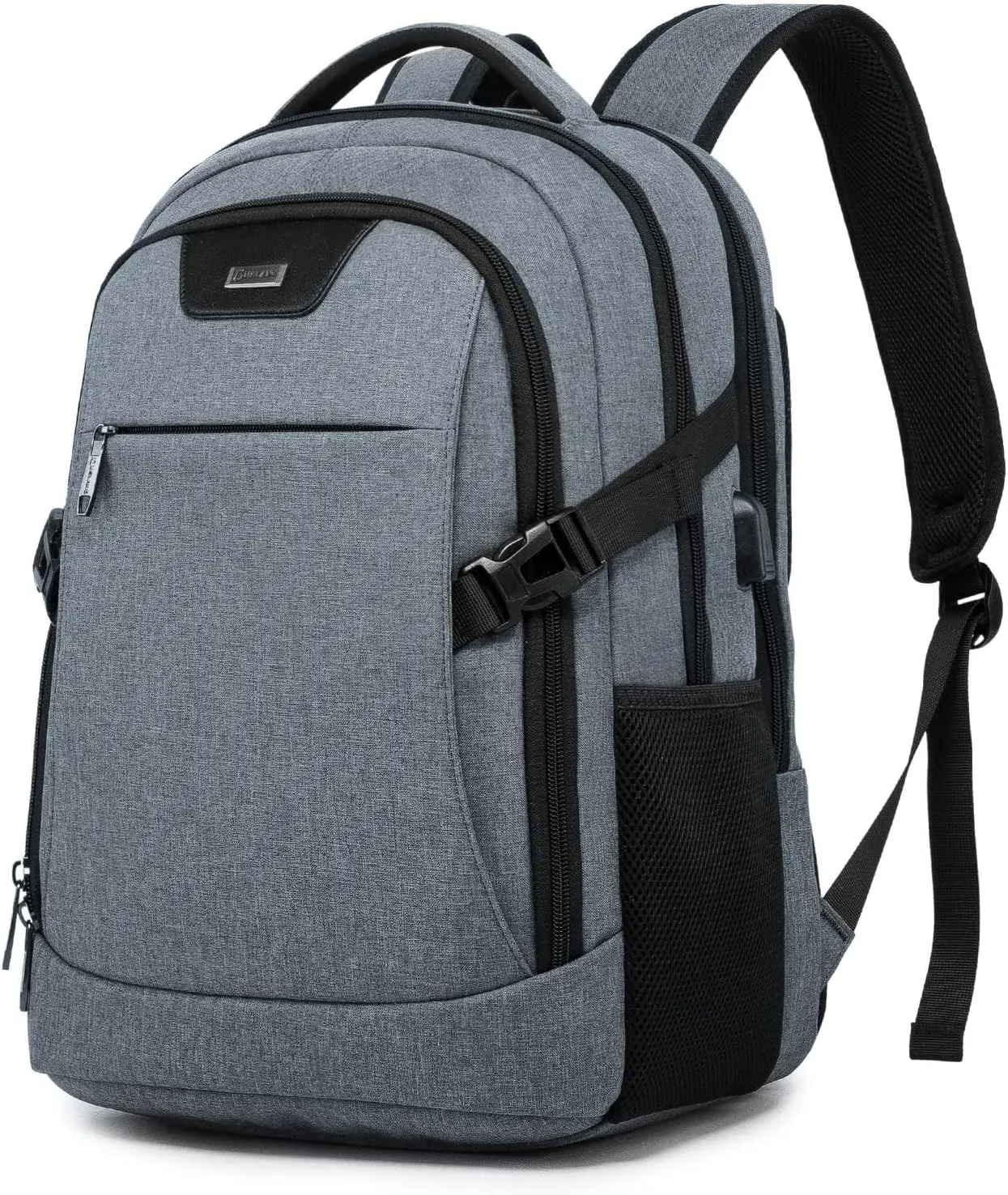 DUSLANG Travel Work Laptop Backpack With USB Charging Port Fits 15.6 15 14 13 Inch Laptop and Notebook Business Anti Theft College Computer Bag Back Pack for Women Men - Dark grey