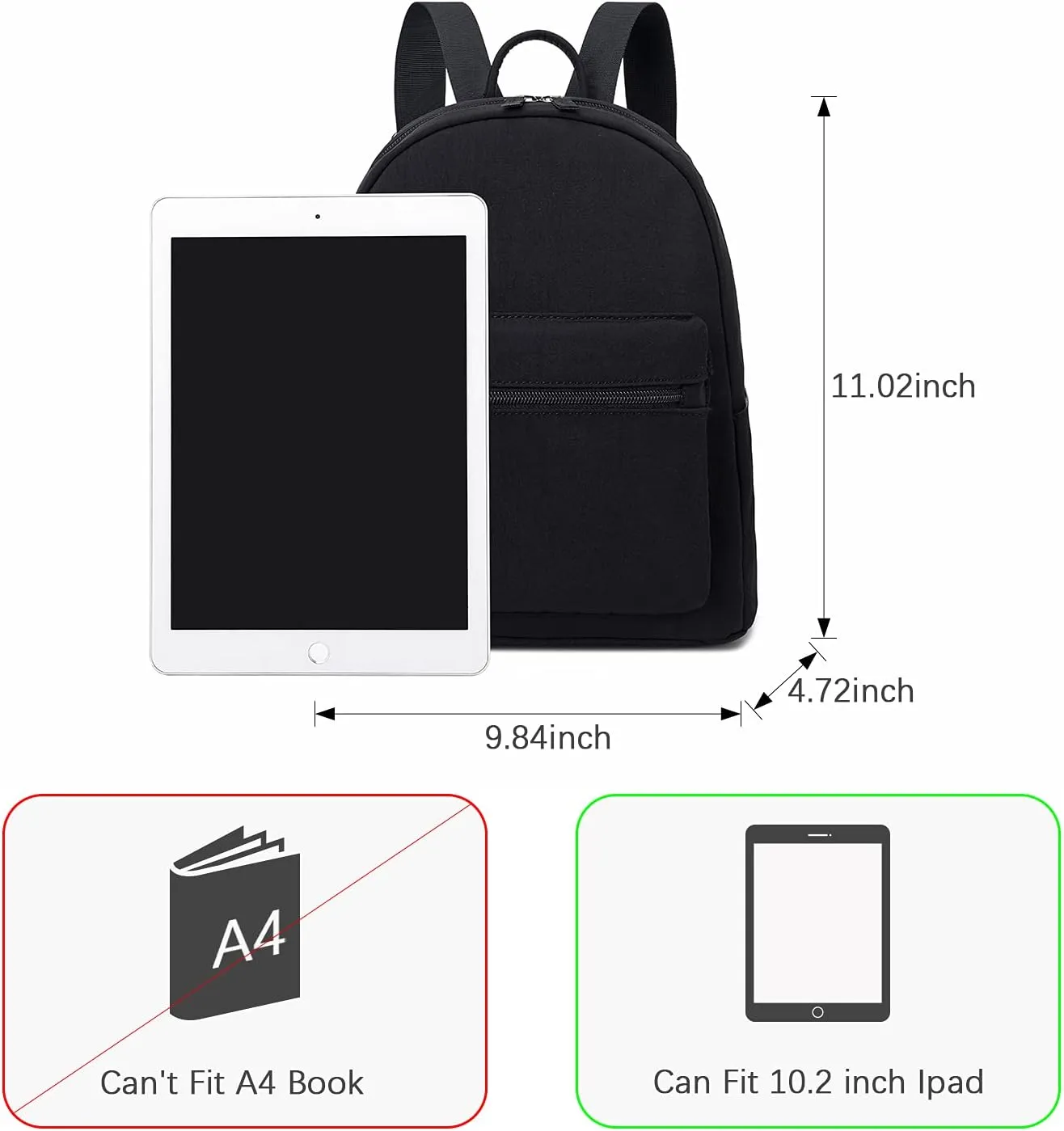 ecodudo Mini Backpack Purse for Women Teen Girls Small Fashion Bag