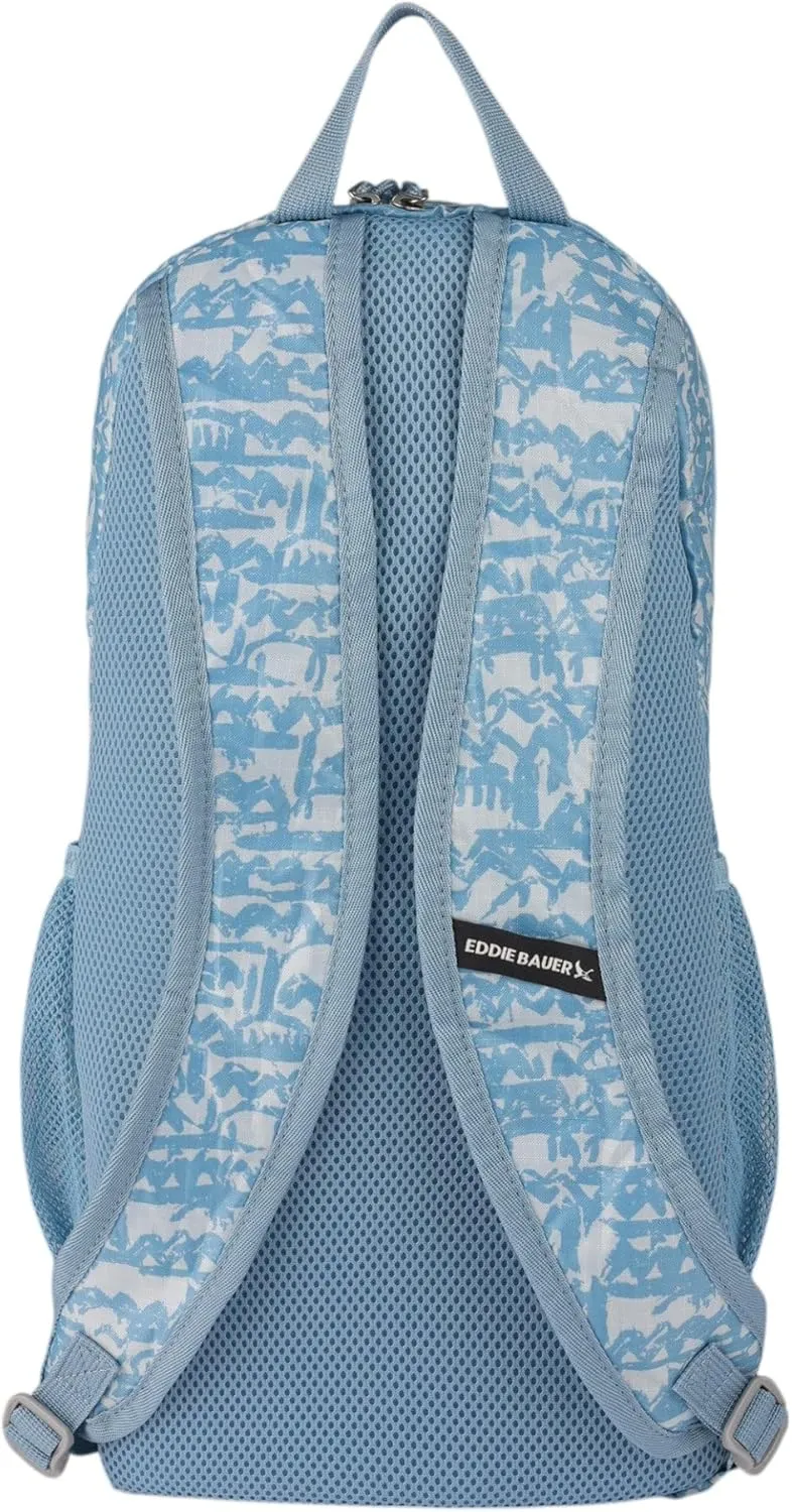 Eddie Bauer Stowaway Packable Backpack-Made from Ripstop Polyester, Blue Fog, 20L