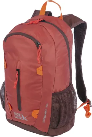 Eddie Bauer Stowaway Packable Backpack-Made from Ripstop Polyester, Maroon, 20L