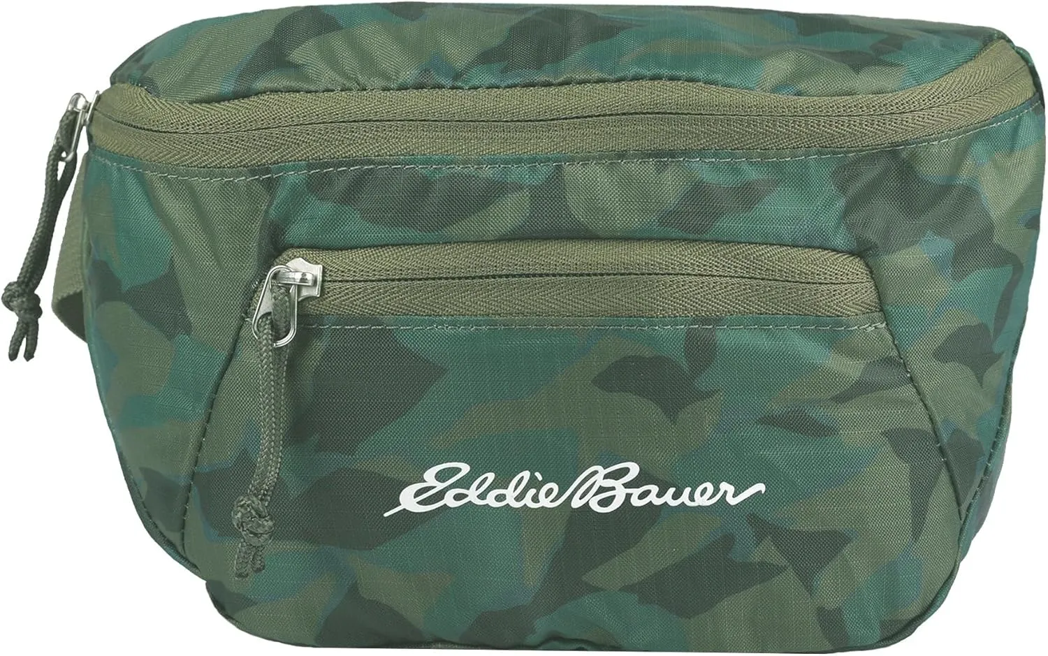Eddie Bauer Stowaway Packable Waistpack-Made from Ripstop Polyester with 2 Secure Zip Pockets