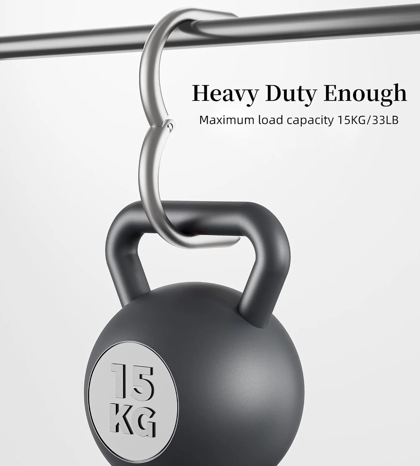 enGMOLPHY Bag Hook Hanger, Holds Up to 33LB, Purse Holder Storage Hook - Pearl Silver