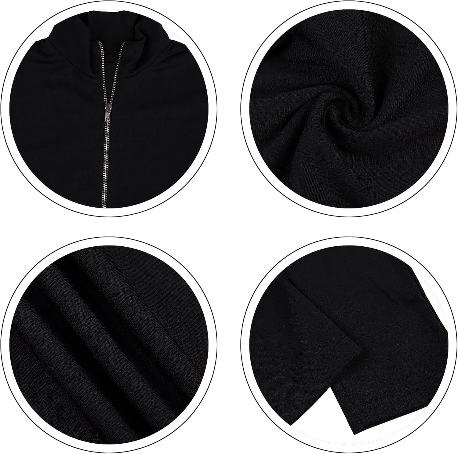 EOSIEDUR Women's Two Piece Outfits Zip Top Jacket and Elastic Waistband Pant Women Sweatsuit Tracksuit Sets