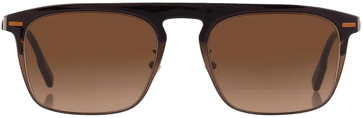 Ermenegildo Zegna Sunglasses EZ 0216 -H 48F Shiny Bronze, Havana, Vicuna/Brown