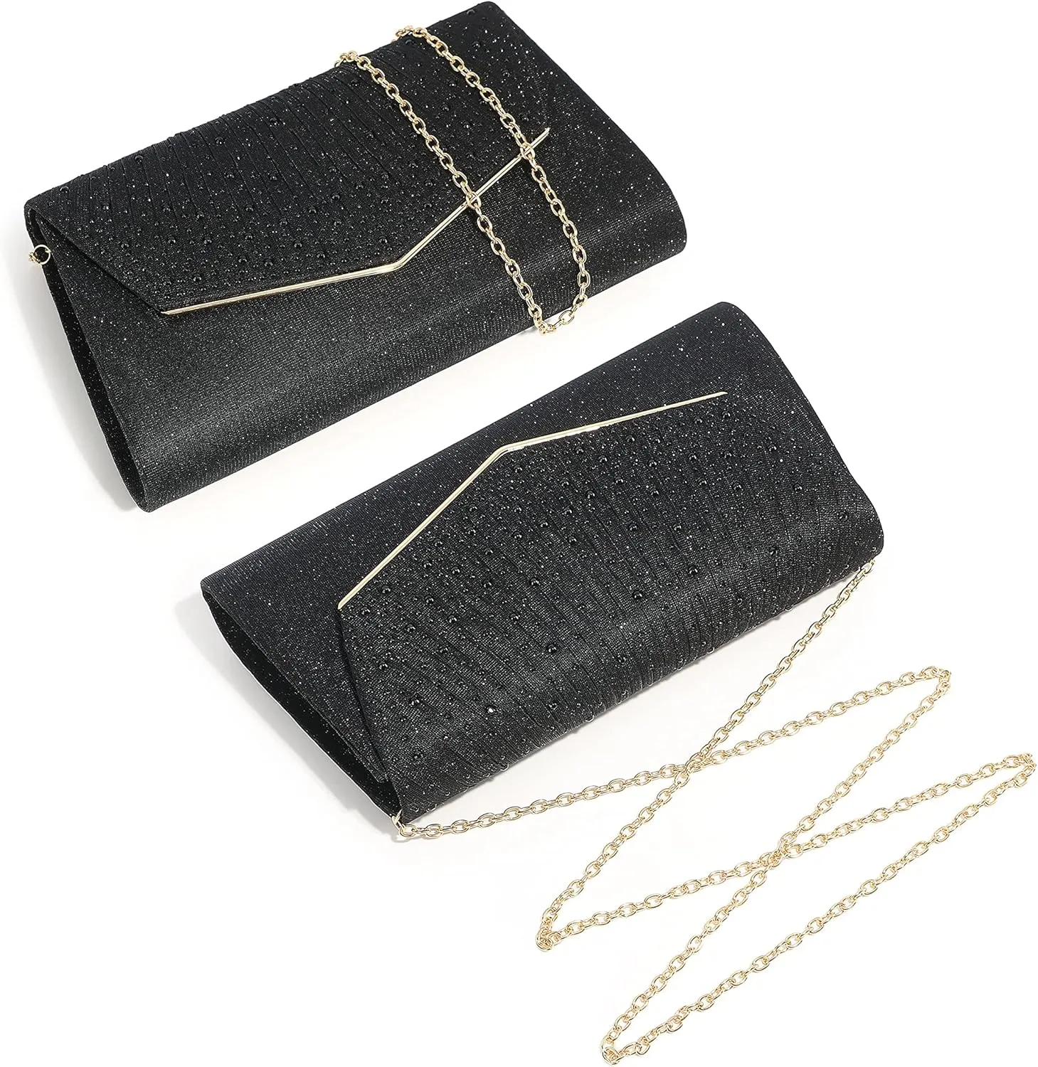 Evening Bag for Women Glitter Rhinestone Wedding Evening Purse Crystal Envelope Clutch Crossbody Shoulder Bags