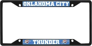 FANMATS 31336 Oklahoma City Thunder Metal License Plate Frame Black Finish