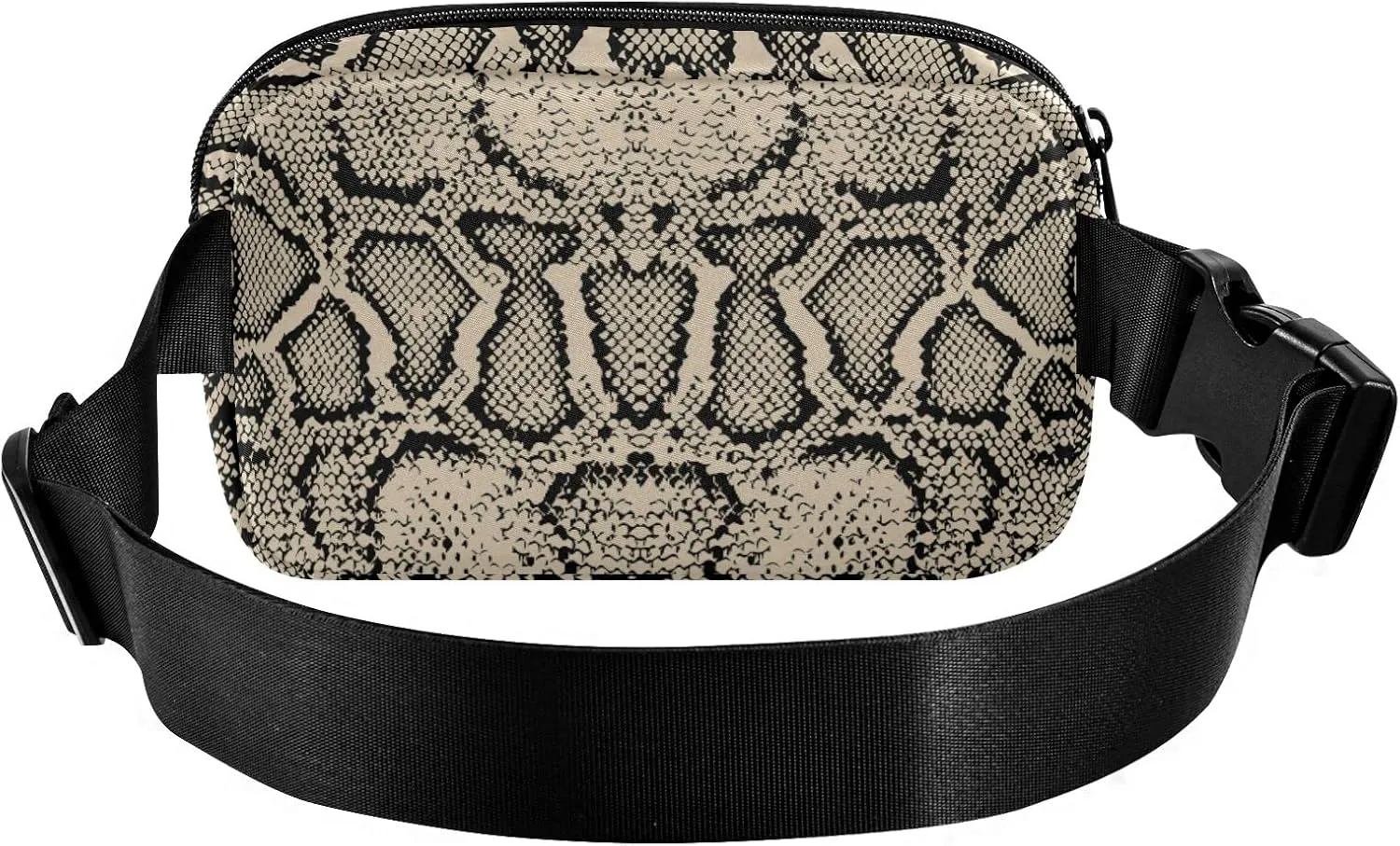 Fanny Pack Crossbody for Women & Men Snake Skin WaistPack with Adjustable Strap Pack Belt Bag Hip Bum Bag for Running Hiking Cycling Workout Traveling