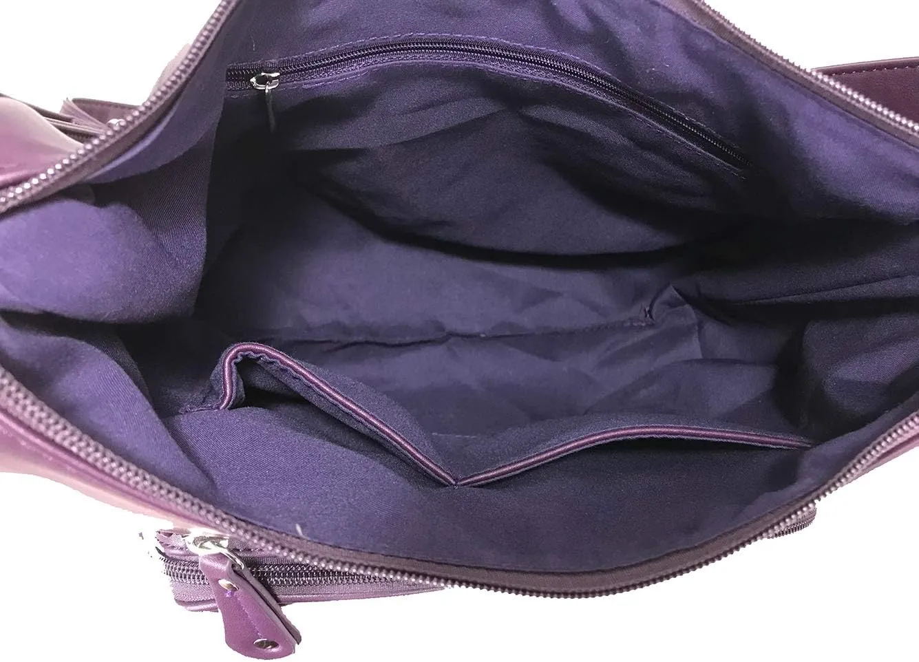 Fashion Locking Concealed Carry Big Hobo Bag CCW Cross Body Bag with Credit Card Slots