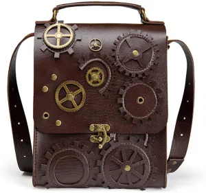Fashion Steampunk Shoulder Bag Handbag for Female Teenager Trendy Sling Bag for Girls Adult Women Girlfriend Favor Gift