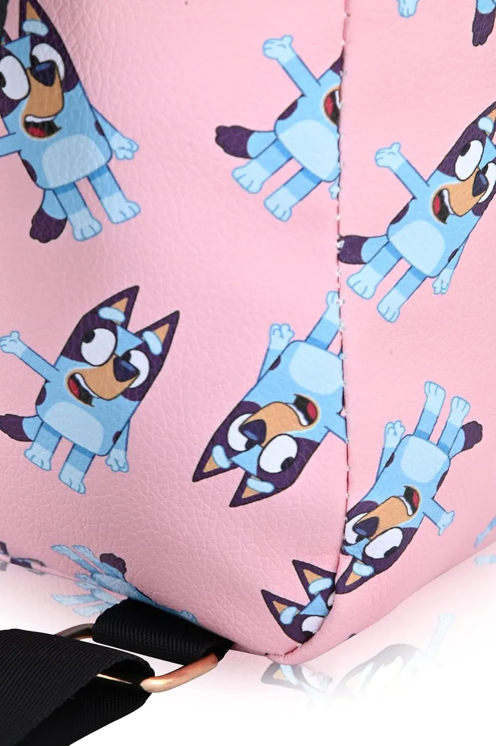 Fast Forward Bluey Backpack for Boys, Girls, Women, Men, Unisex | Cute PU Leather 10" Bluey Mini Backpack Purse Shoulder Purse | Bluey Bag and Bluey Accessories