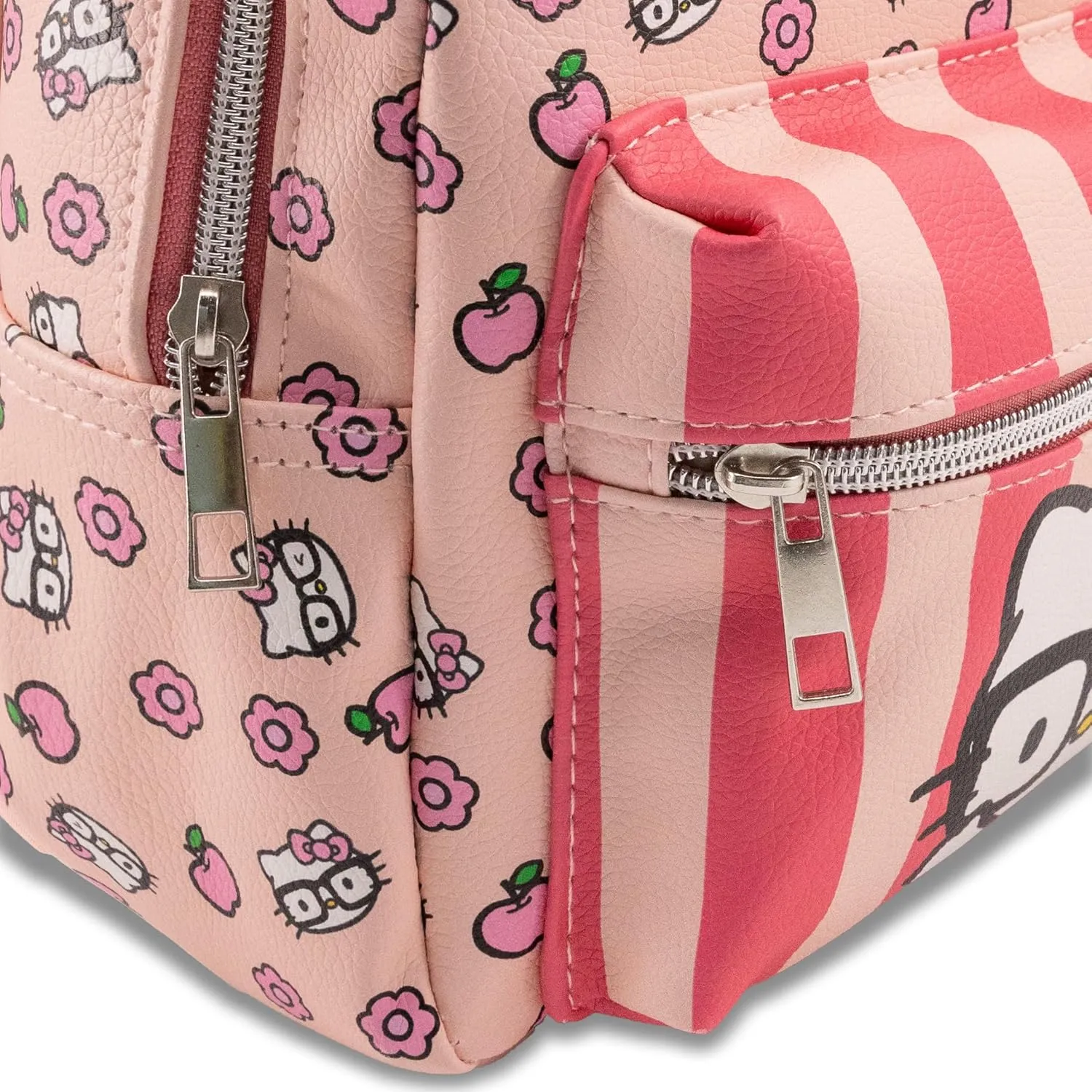 Fast Forward Sanrio Hello Kitty Backpack for Women, Men, Unisex | Cute PU Leather 10" Hello Kitty Mini Backpack Purse Shoulder Purse | Hello Kitty Bag and Hello Kitty Accessories