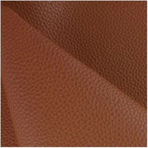 Faux Leather Fabric Leatherette PU Textured for Upholstery Crafts DIY Sewings Sofa Handbag Hair Bows Sold by Meter per 1m X 1.4m(3.28ft x 4.59ft)(Red-Brown,1.4x9m)