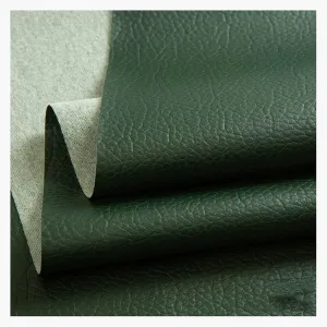 Faux Leather Fabric PU 140 X 100 Cm, Leatherette Upholstery Crafts DIY Sewings Sofa Handbag ，Soft Feel Material(Dark Green,1.4X4m)
