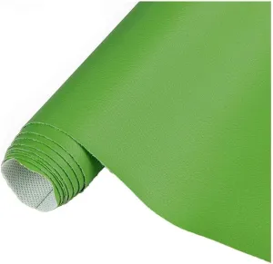 Faux Leather Fabric PVC Upholstery Leatherette for Crafts, DIY Sewings, Sofa, Handbag, Hair Bows Decorations(Green,1.6X10m)