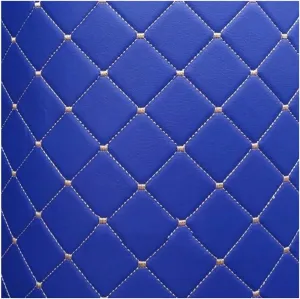 Faux Leather Fabric Sheet 3mm Thick Solid Colors Synthetic Vinyl Skin Soft PVC for Wallet Handbags Making Sewing Crafting(Navy Blue,1.4X8m)