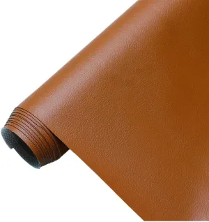 Faux Leather Sheets 100x160cm, Faux Leather Fabric, Ideal for DIY Craft Leather Earrings Phone Covers Handbag(Colour: Brown)(1.6X6m)
