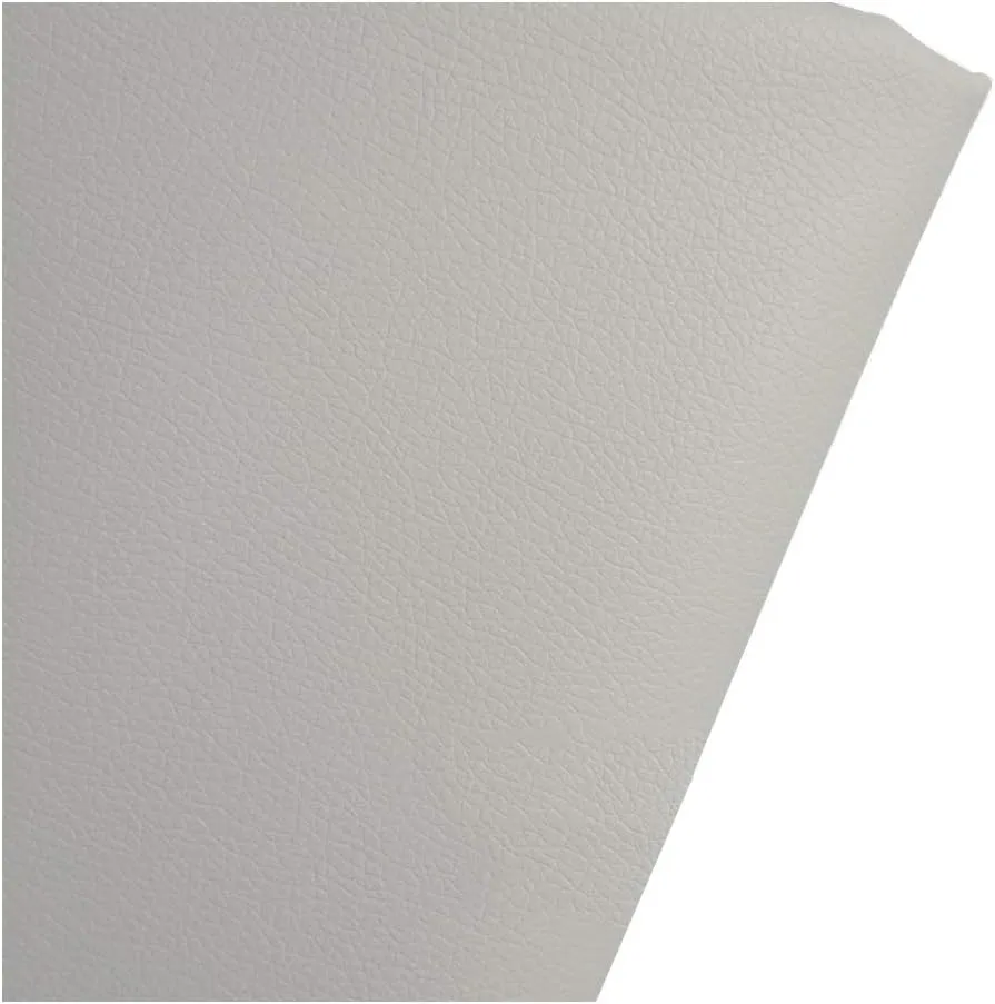 Faux Leather Waterproof PVC Leather Fabric Upholstery Leatherette Soft PU Synthetic Leather Fabric For Sofa Stool Shoes Handbag Purse Wallet Diy Projects 1.6X1m(5.24X3.28ft)（Colour: Khaki）(Creamy-whit