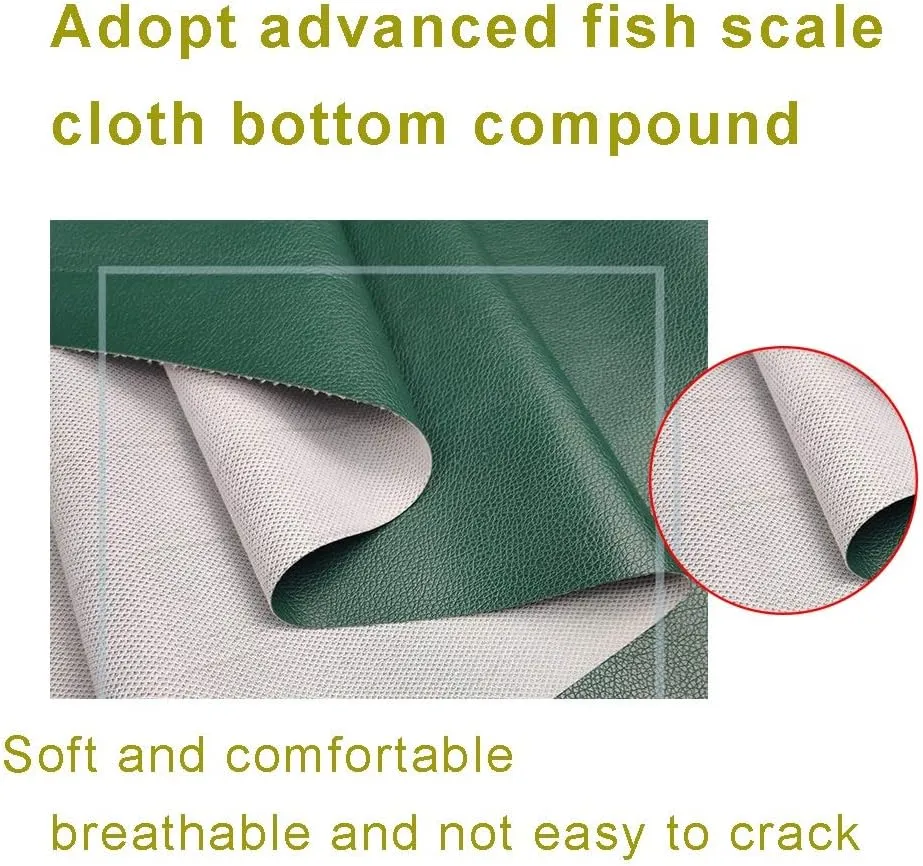Faux Leather Waterproof PVC Leather Fabric Upholstery Leatherette Soft PU Synthetic Leather Fabric For Sofa Stool Shoes Handbag Purse Wallet Diy Projects 1.6X1m(5.24X3.28ft)（Colour: Khaki）(Creamy-whit
