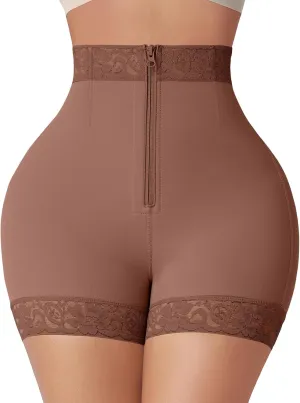 FeelinGirl Body Shaper for Women Butt Lifting Shapewear Tummy Control Panties with Hook Zipper Closure