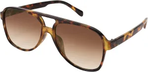 FEISEDY Vintage Retro 70s Plastic Aviator Sunglasses Women Men Classic Large Squared Frame B2751