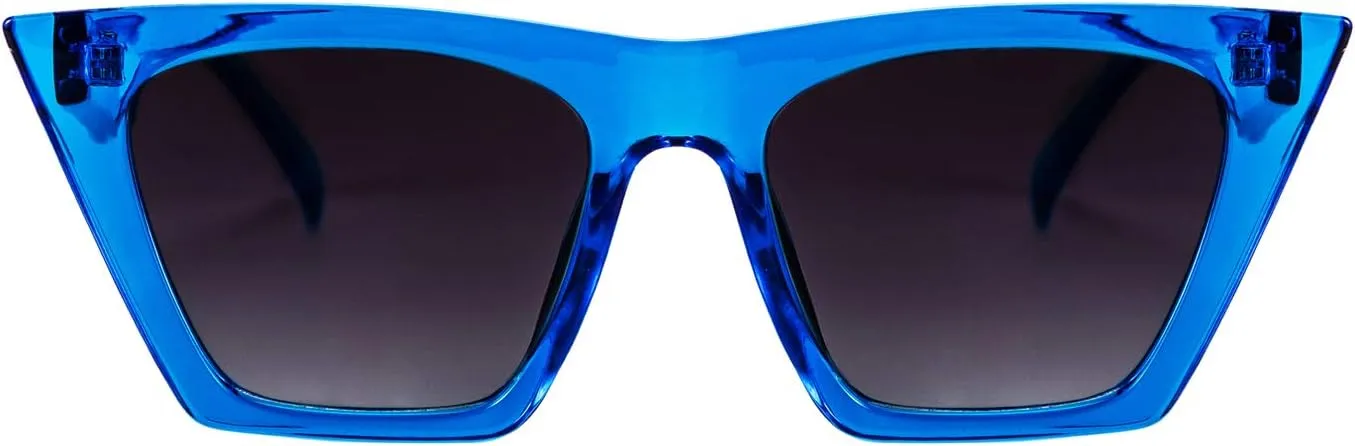 FEISEDY Vintage Square Cat Eye Sunglasses Women Trendy Cateye Sunglasses B2473