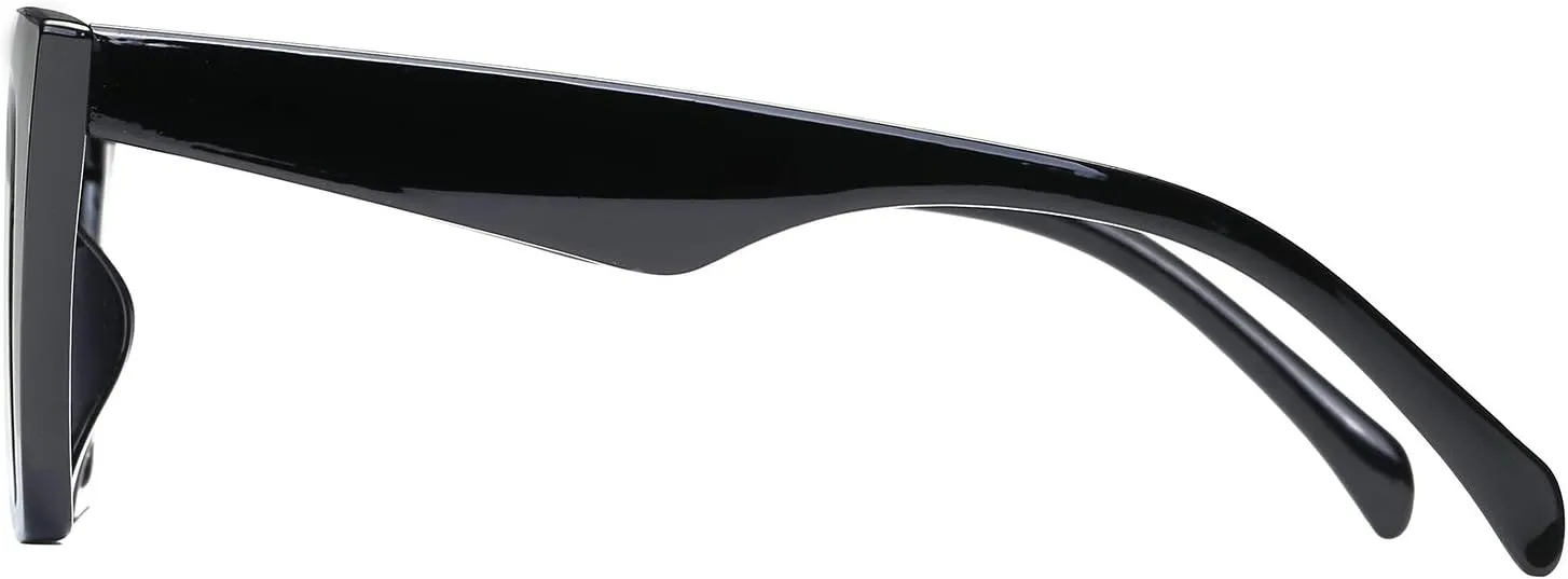 FEISEDY Vintage Square Cat Eye Sunglasses Women Trendy Cateye Sunglasses B2473