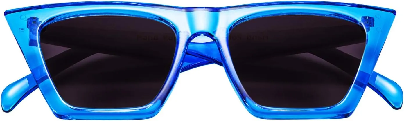 FEISEDY Vintage Square Cat Eye Sunglasses Women Trendy Cateye Sunglasses B2473