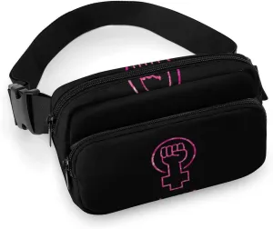 Feminist Fist Power Fashion Fanny Pack Belt Bag Crossbody Bags for Women Men Waist Bag with Adjustable Strap