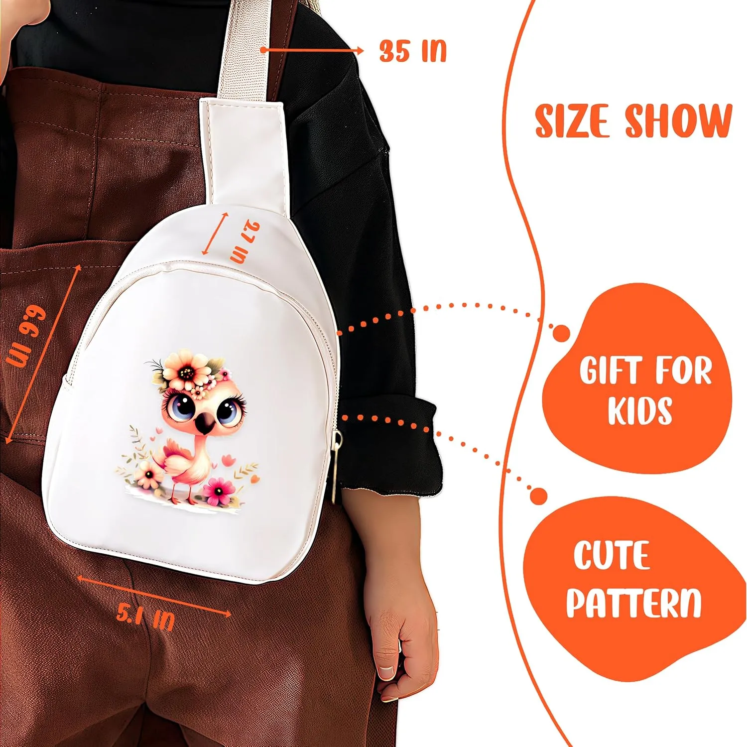 Flamingo Mini Sling Bag, Crossbody Bag, Toddler Purse For Kids Girl, Birthday Gift For 4 5 6 7 8 9 10 11 12 Year Old Gifts For Daughter, Granddaughter, Sister, Niece!