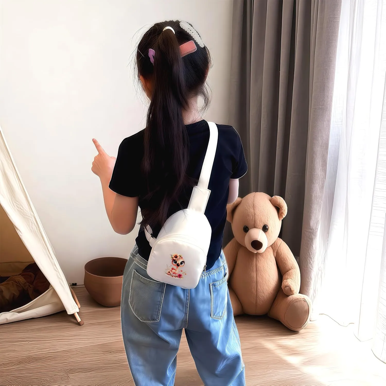 Flamingo Mini Sling Bag, Crossbody Bag, Toddler Purse For Kids Girl, Birthday Gift For 4 5 6 7 8 9 10 11 12 Year Old Gifts For Daughter, Granddaughter, Sister, Niece!