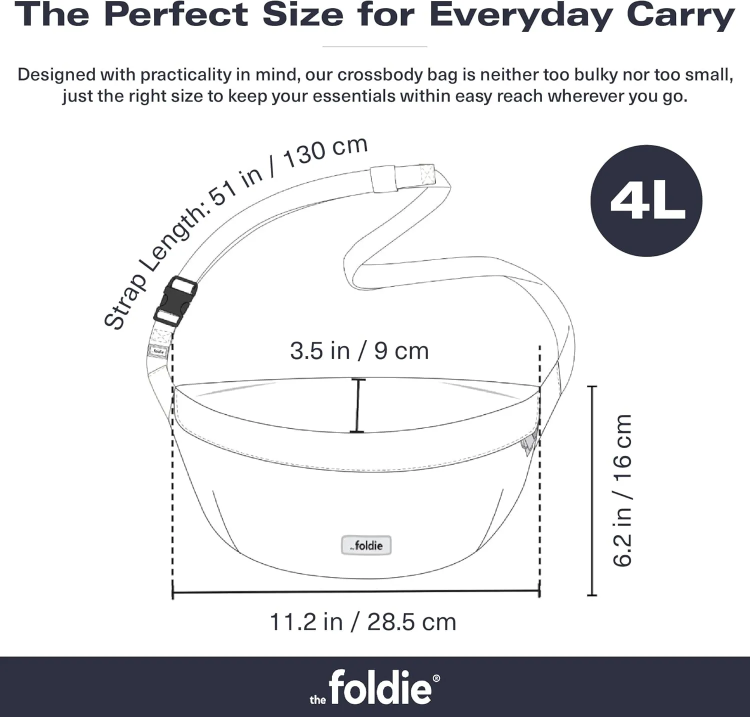Foldable Crossbody Bags for Women & Men - Anti-Theft RFID-Safe Fanny Pack with Smart Lockable Zippers and Cut-Resistant Strap - Lightweight Waist Pack for Travel & Everyday Use - Azure