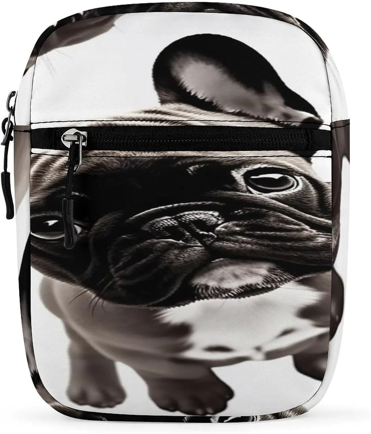French Bulldog Small Satchel Mini Crossbody Sling Bag Shoulder Bag for Men Women Workout Travelling