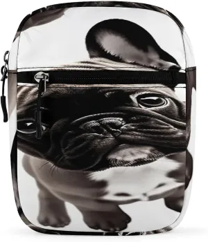 French Bulldog Small Satchel Mini Crossbody Sling Bag Shoulder Bag for Men Women Workout Travelling