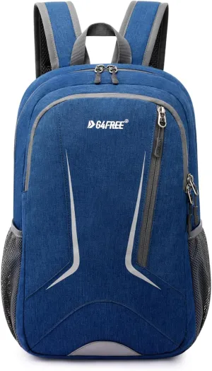 G4Free 16L Small Hiking Backpack, Compact Travel Backpack Lightweight Daypack Waterproof for Men Women Outdoor(Dark Blue)