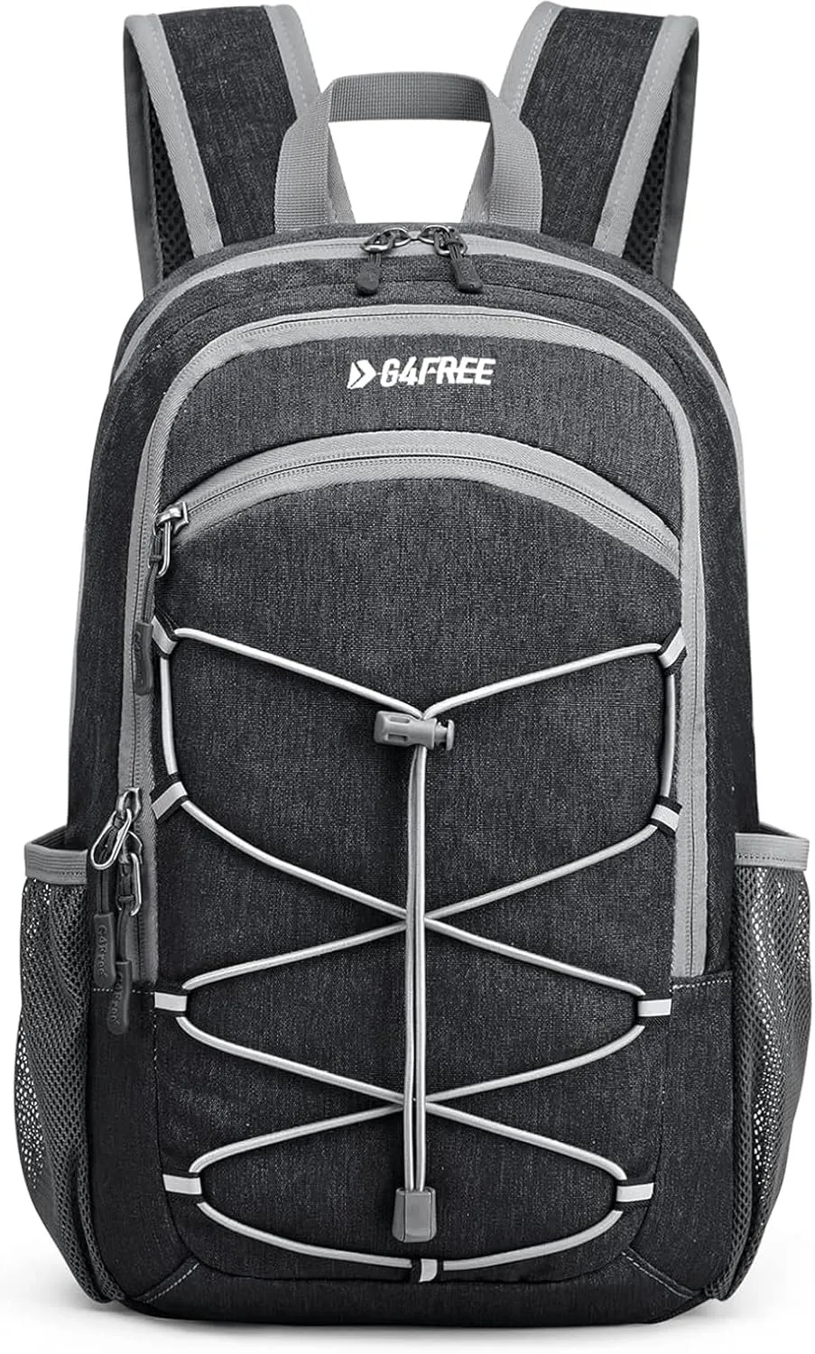 G4Free Mini 12L Hiking Backpack RFID Small Rucksack Compact Multipurpose Daypacks for Men Women Camping Walking Daytrip, Dark Grey