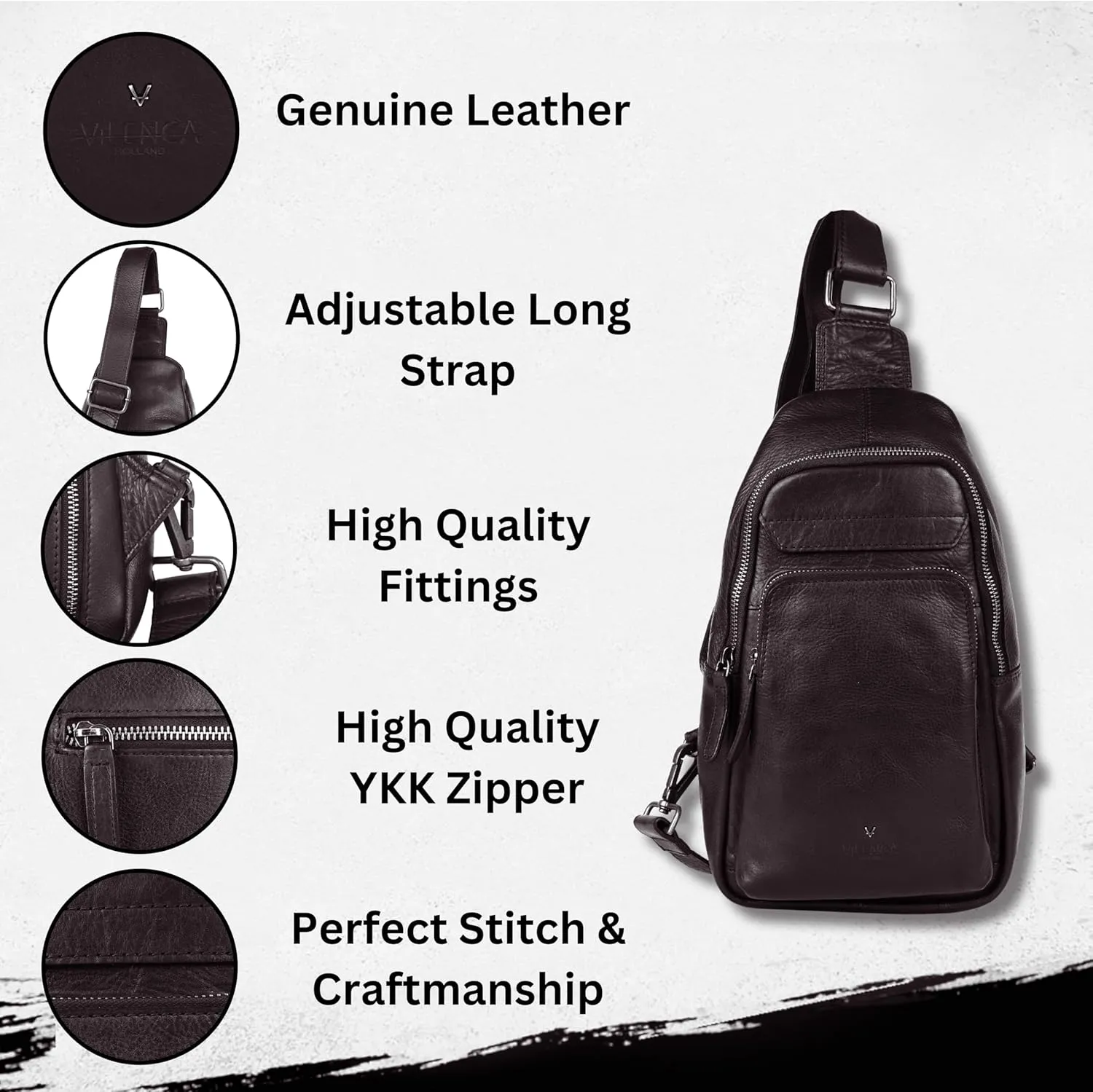 Genuine Italian Leather Unisex Body Bag - Stylish, Durable, and Secure Travel Companion for Casual and Trendy Essentials
