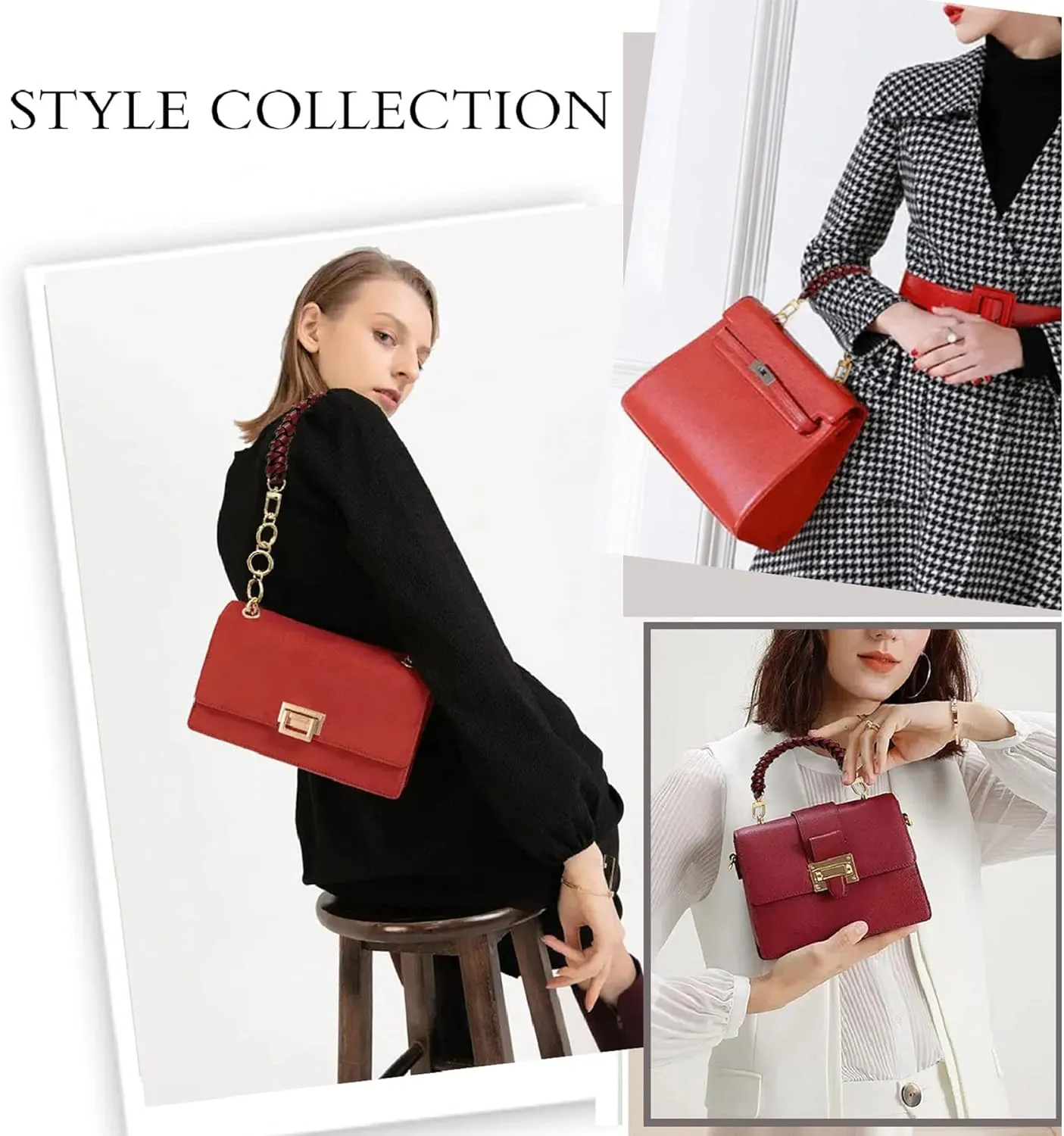 Genuine Leather Braided Handle compatible with Neonoe Strap for Metis Noe BB NM Beaubourg Hobo