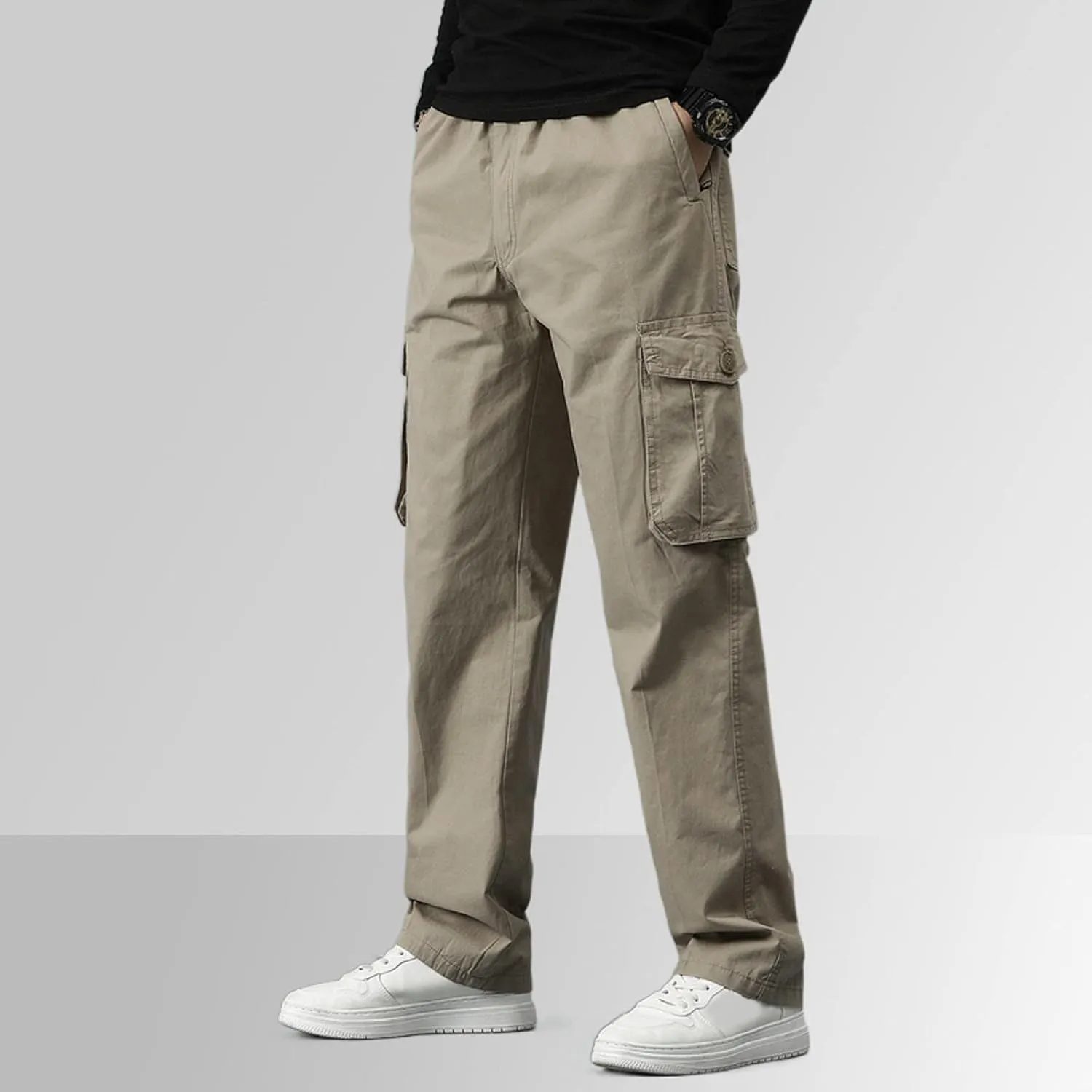 GIERIDUC Men Outdoor Cargo Pant Best Travel Pants for Long Flights Men's Mens Long Underwear Pants Mens Khaki Pants Outdoor