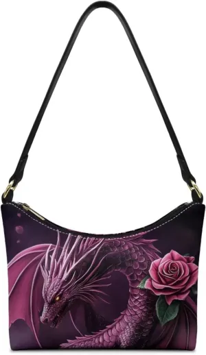 GIFTPUZZ PU Women's Underarm Bag Trendy Women Shouder Handbags with Hand Strap for Party Travel Work and Vacation
