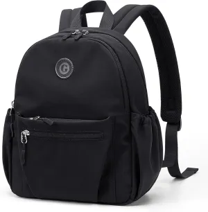 GOLF SUPAGS 10L Mini Backpack Lightweight Nylon Daypack for Women, Small City Pack, Versatile Ladies Backpack for Shopping & Travel, Black