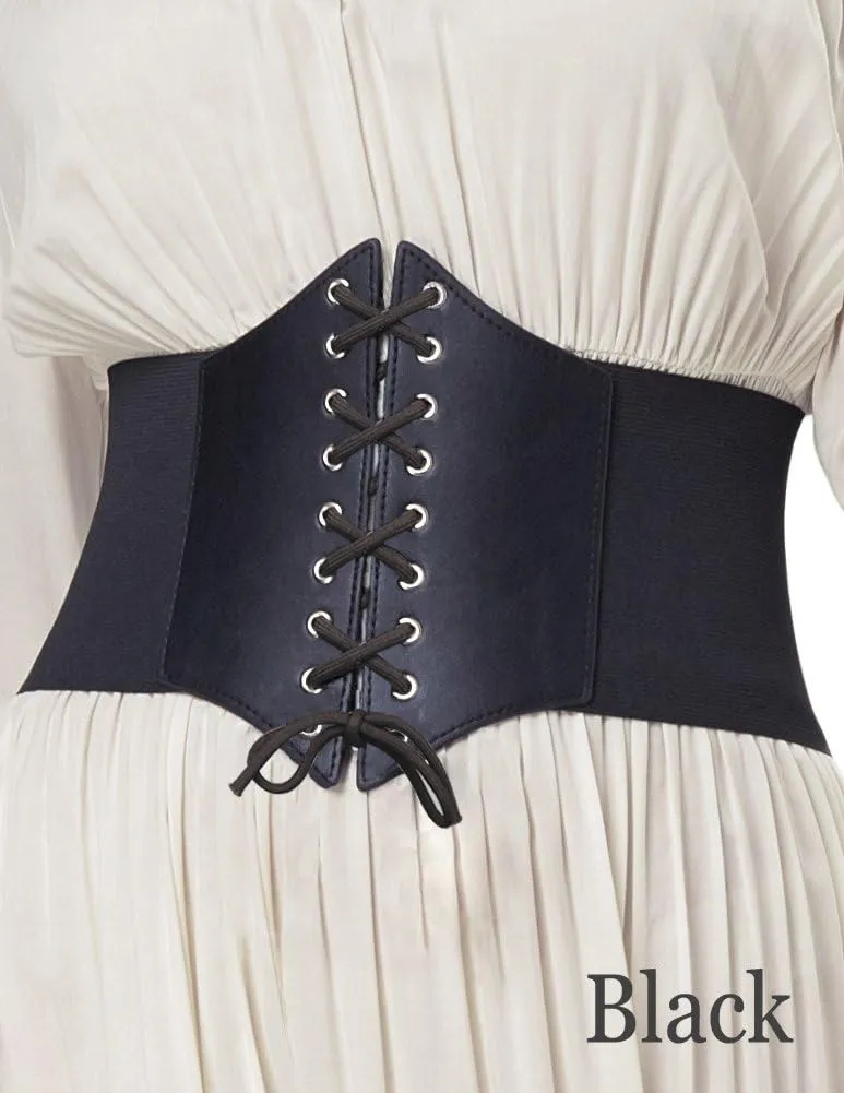 GRACE KARIN Lace-up Cinch Belt Tied Corset Elastic Waist Belt