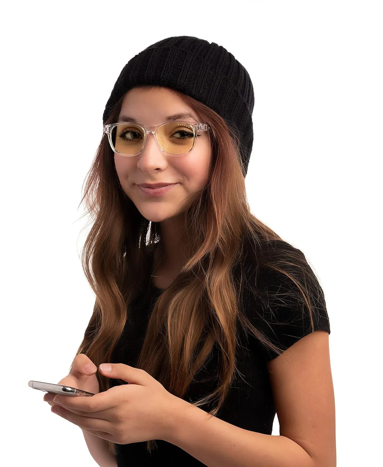 GUNNAR - Premium Gaming and Computer Glasses for Kids (age 12 ) - Blocks 65% Blue Light - Rush, Crysta, Amber Tint