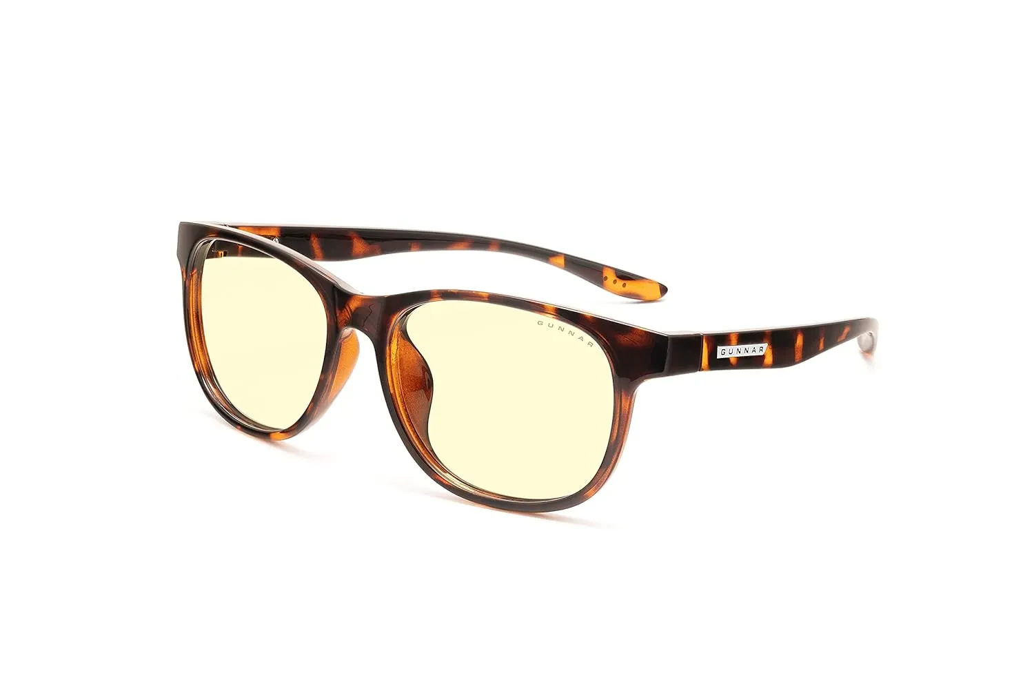 GUNNAR - Premium Gaming and Computer Glasses for Kids (age 12 ) - Blocks 65% Blue Light - Rush, Tortoise, Amber Tint
