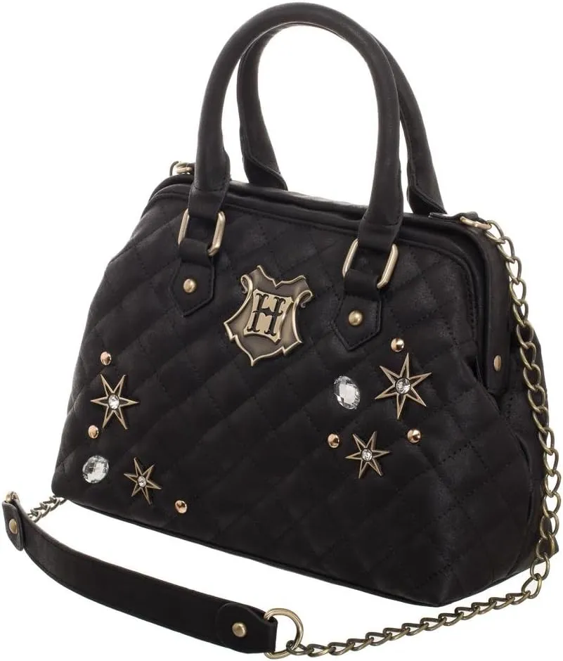 Harry Potter Purse Back To Hogwarts Quilted Embellished Handbag Shoulder Satchel